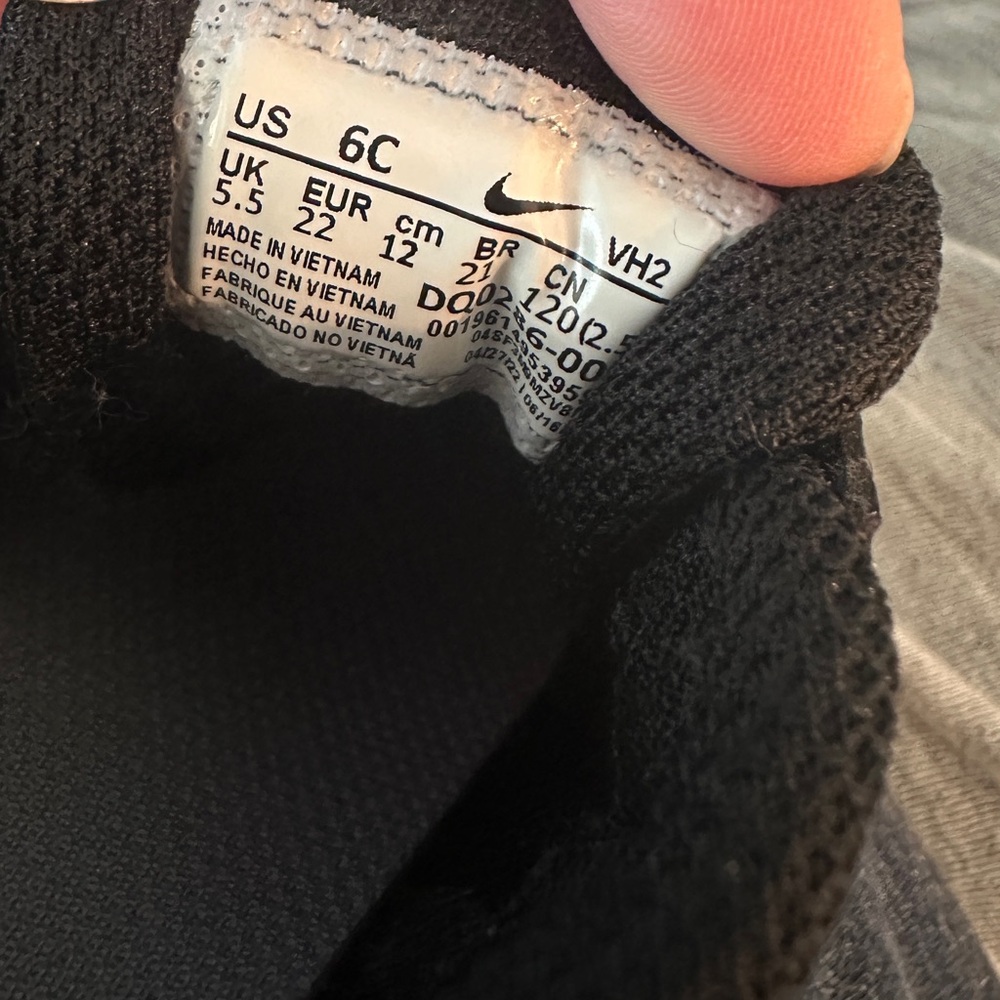 NIKE AIR MAX SYSTM (TD) SHOES Black size 6C - Picture 6 of 7